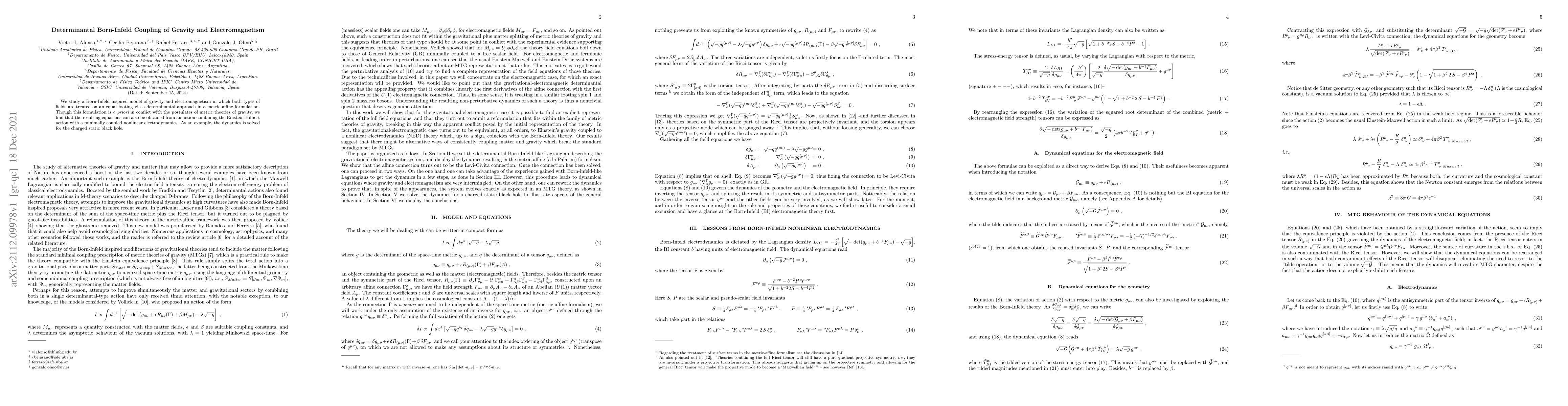 Thumbnail for Determinantal Born-Infeld Coupling of Gravity and Electromagnetism