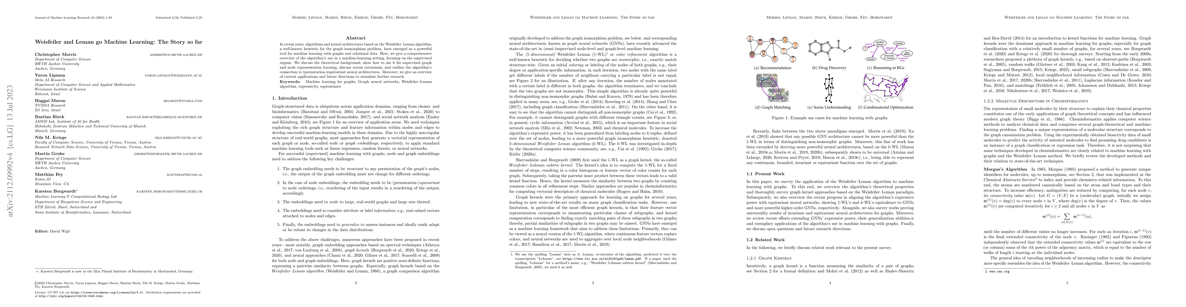 Thumbnail for Weisfeiler and Leman go Machine Learning: The Story so far