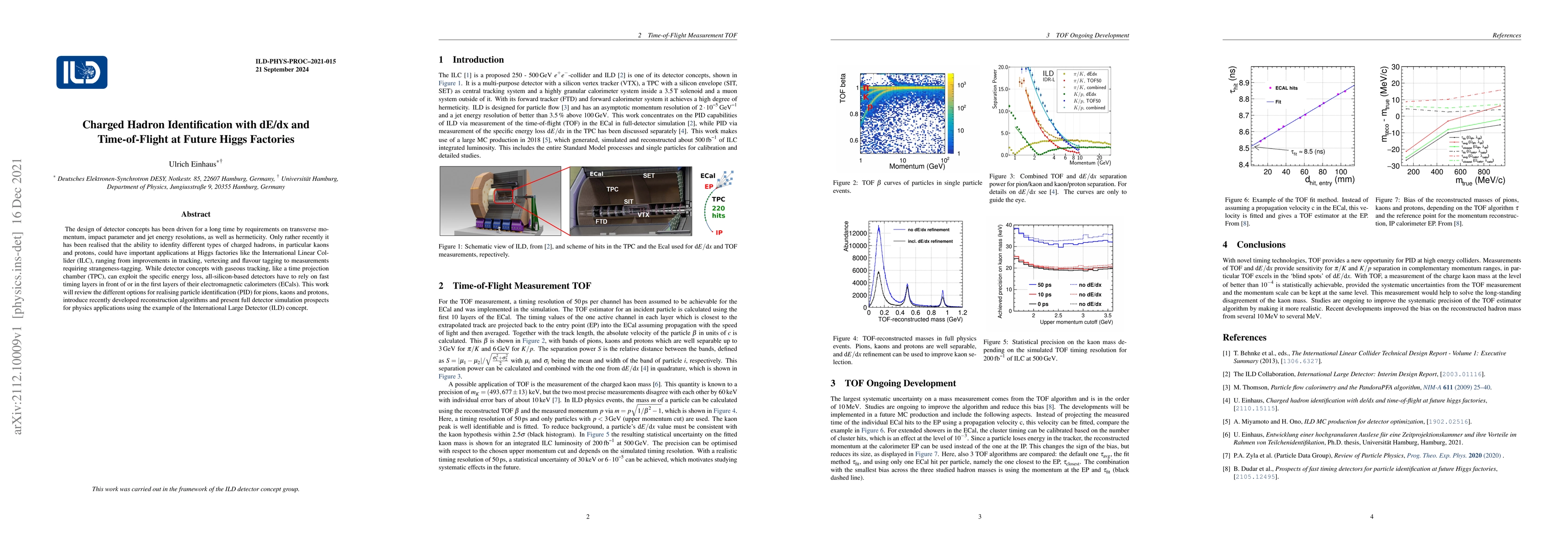 Thumbnail for Charged Hadron Identification with dE/dx and Time-of-Flight at Future
  Higgs Factories