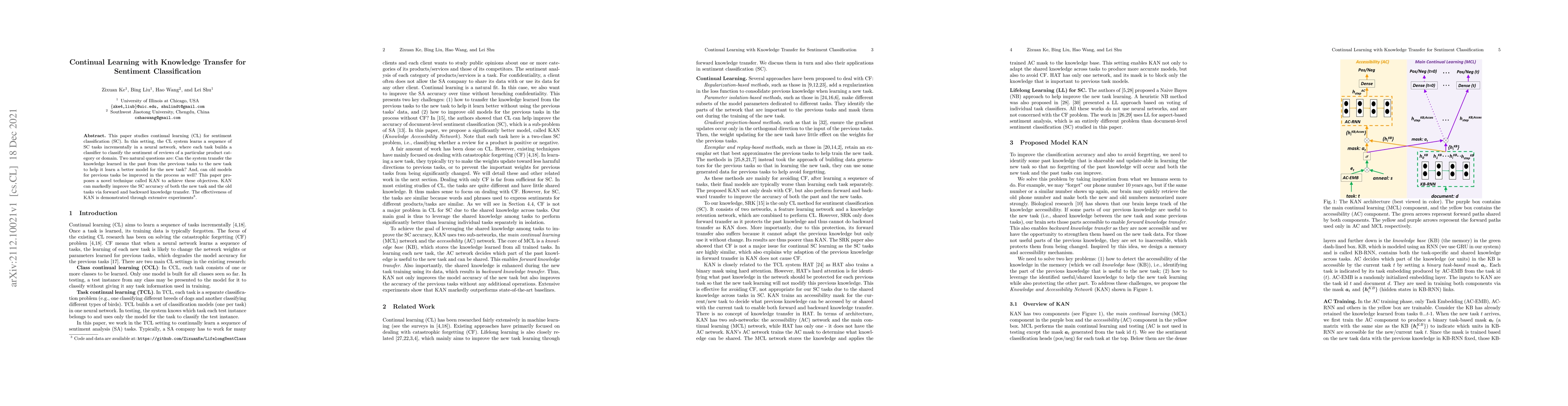Thumbnail for Continual Learning with Knowledge Transfer for Sentiment Classification