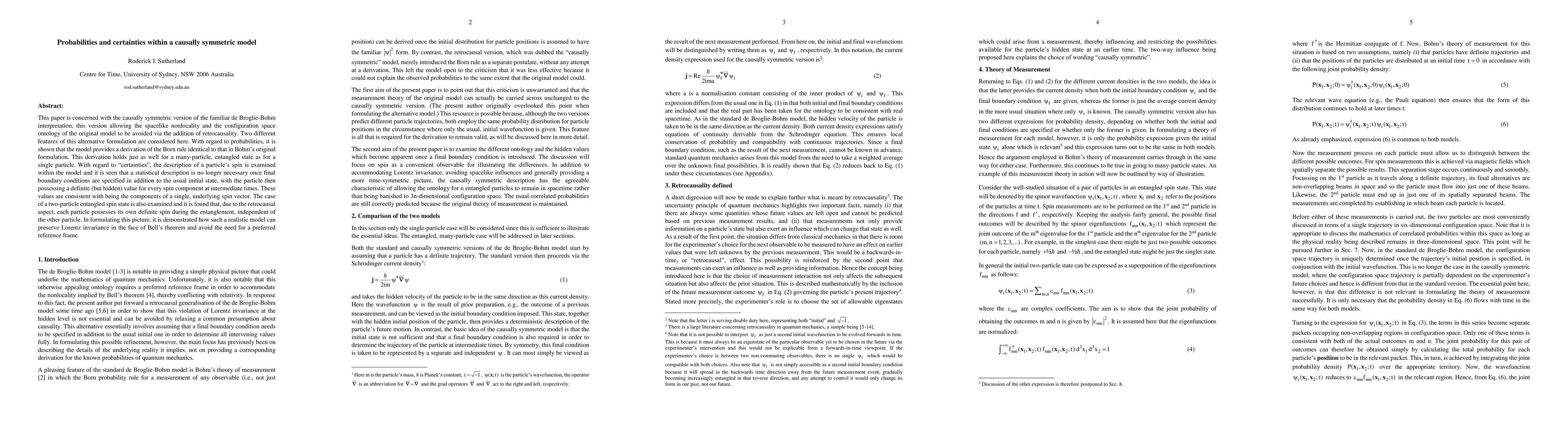 Thumbnail for Probabilities and certainties within a causally symmetric model