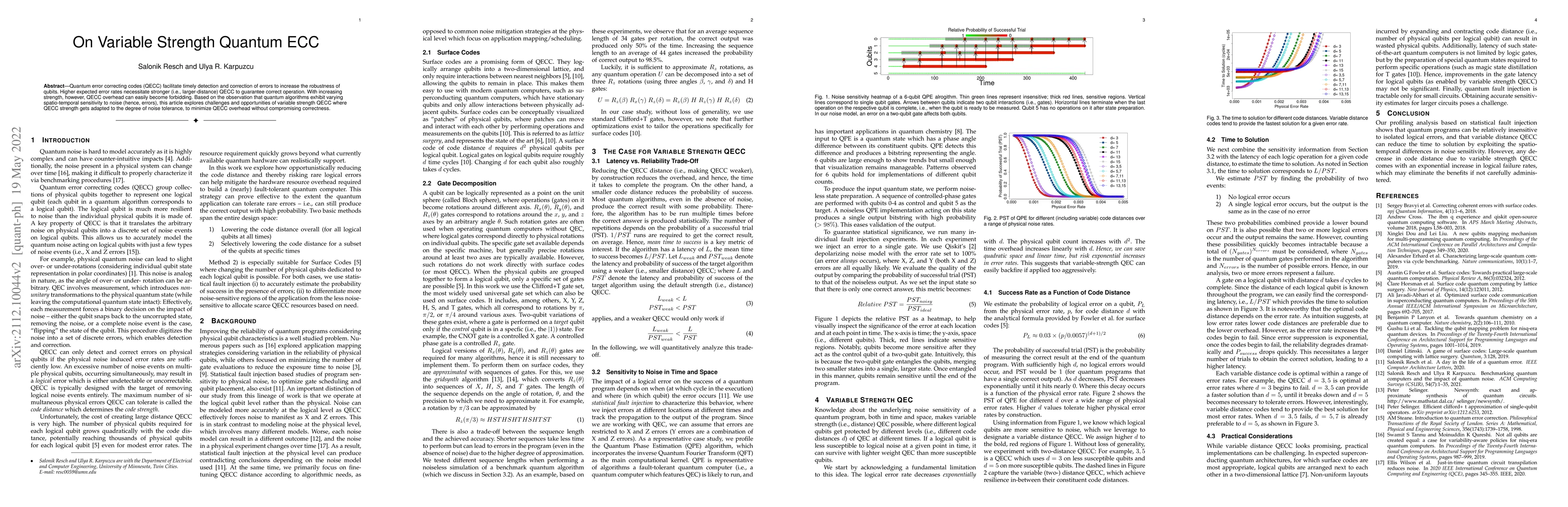Thumbnail for Effectiveness of Variable Distance Quantum Error Correcting Codes