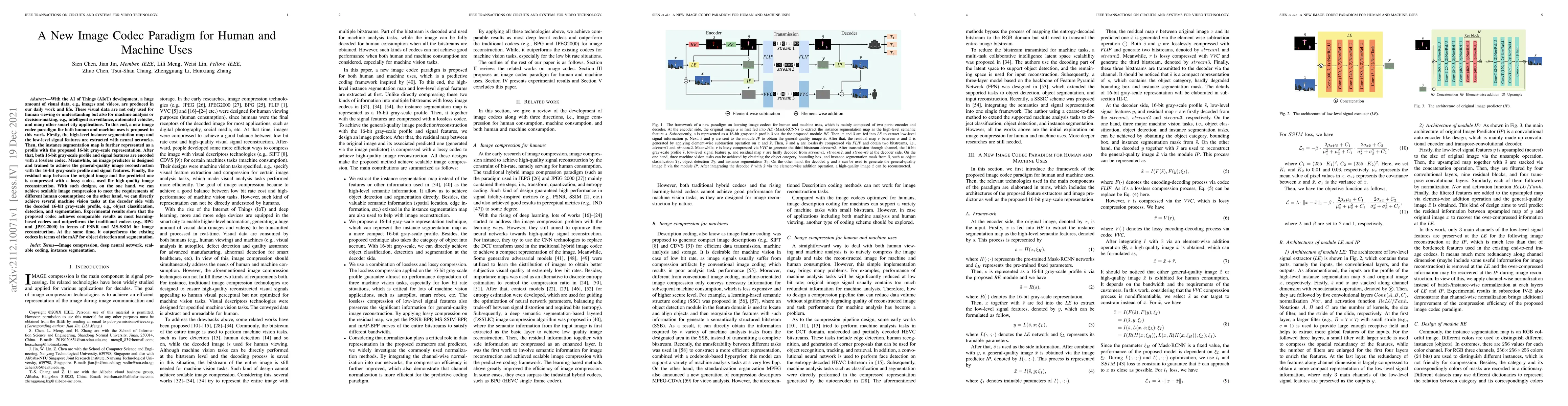 Thumbnail for A New Image Codec Paradigm for Human and Machine Uses