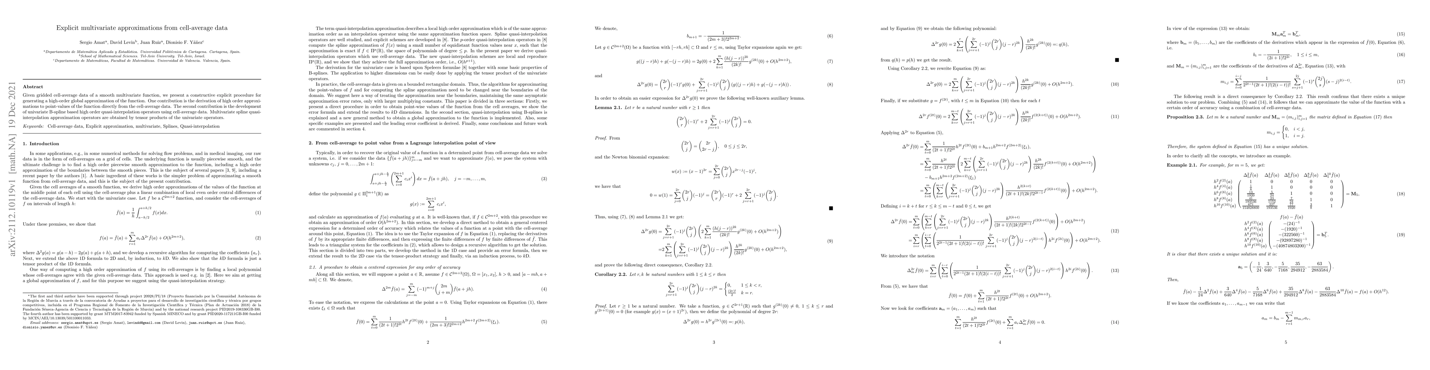 Thumbnail for Explicit multivariate approximations from cell-average data