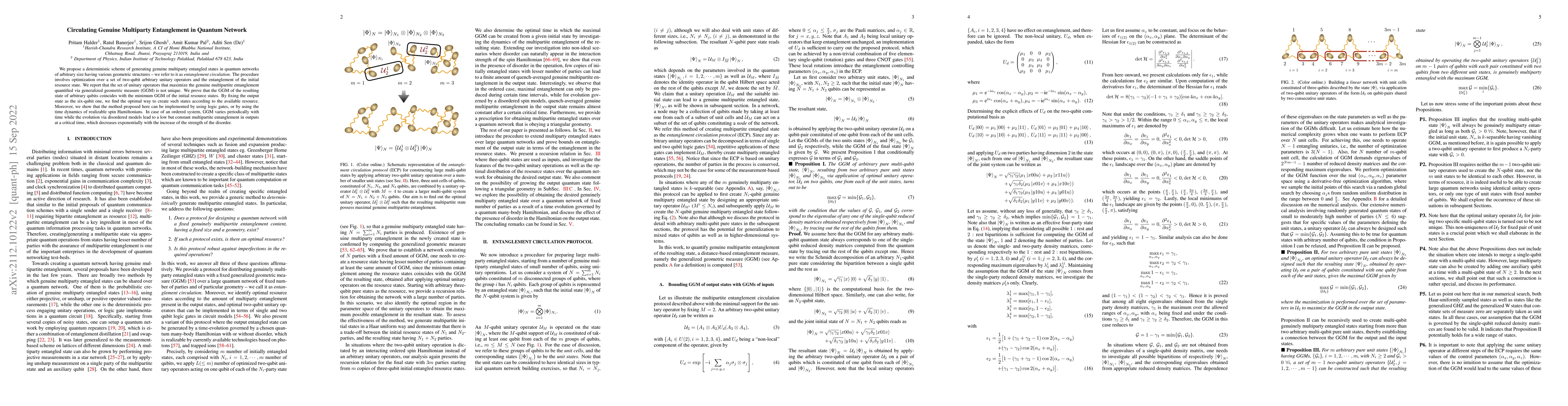 Thumbnail for Circulating Genuine Multiparty Entanglement in Quantum Network