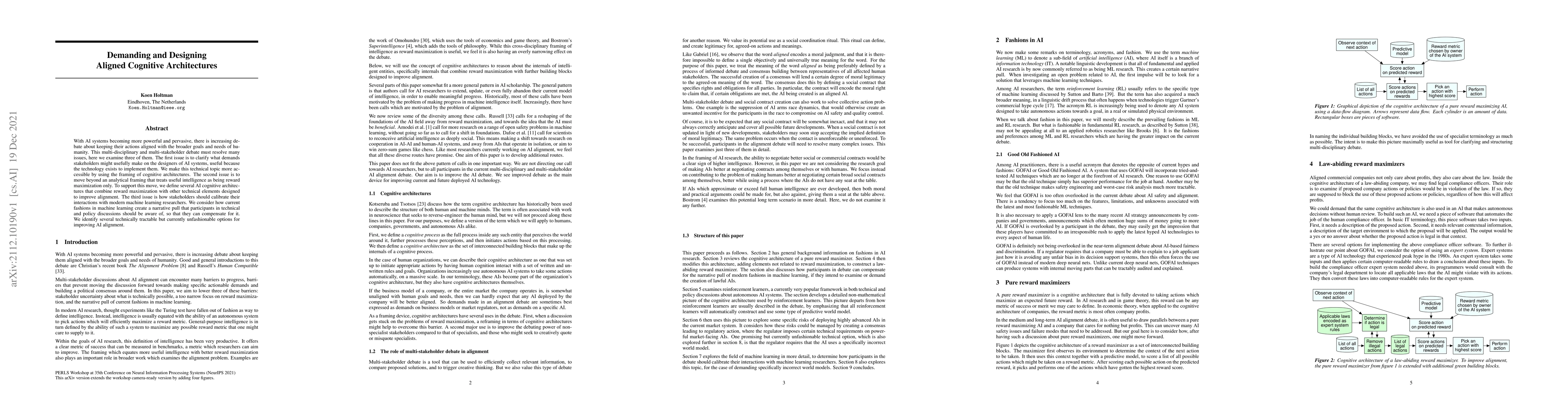 Thumbnail for Demanding and Designing Aligned Cognitive Architectures