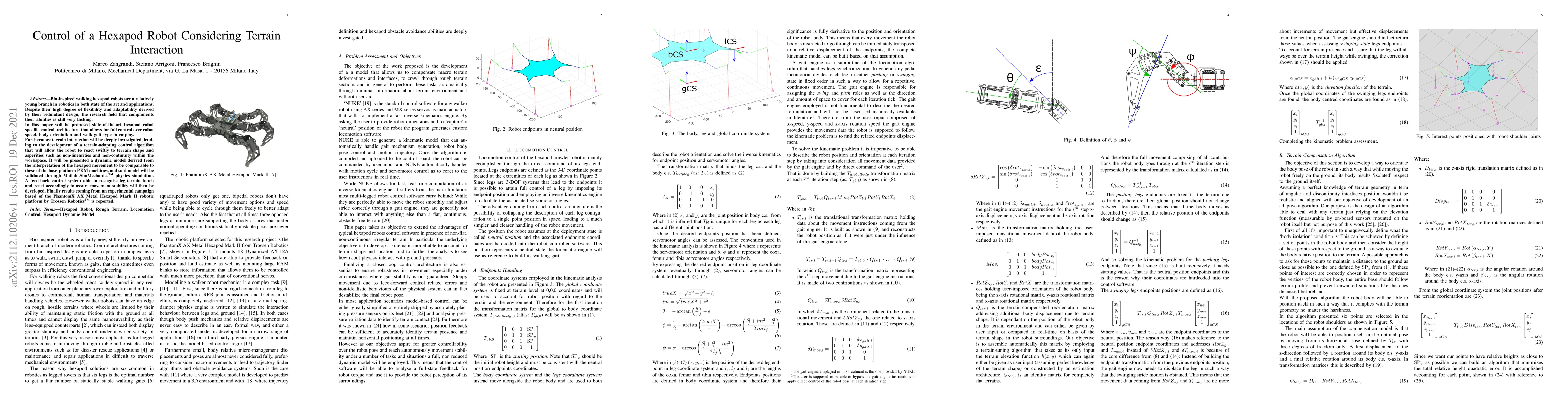 Thumbnail for Control of a Hexapod Robot Considering Terrain Interaction