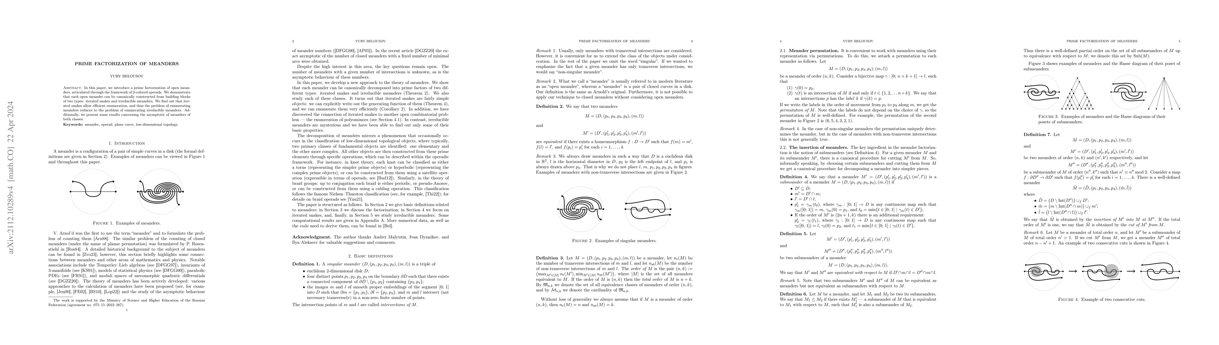 Thumbnail for Prime Factorization of Meanders