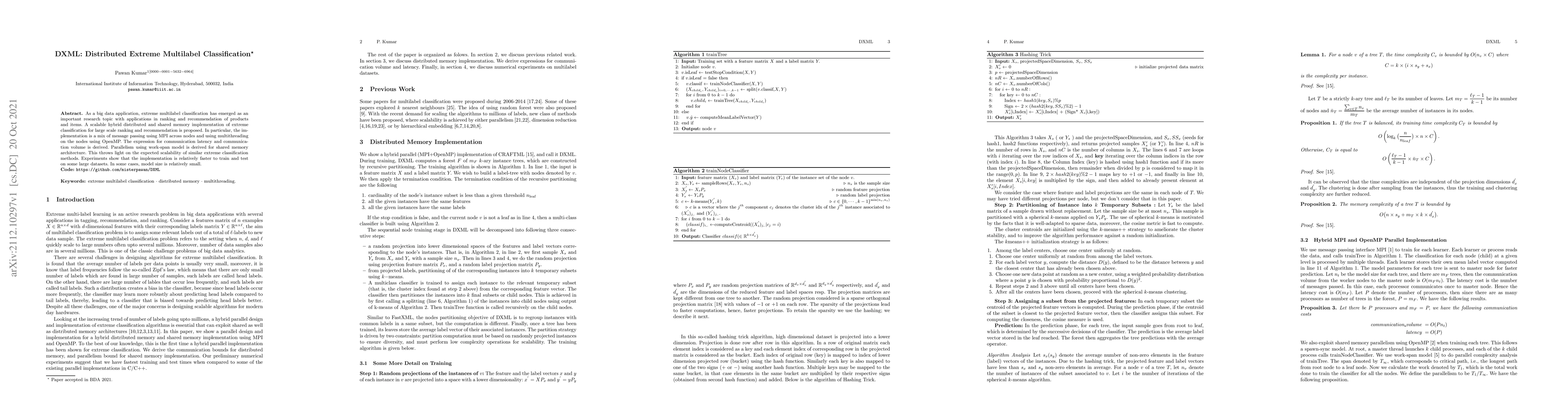 Thumbnail for DXML: Distributed Extreme Multilabel Classification