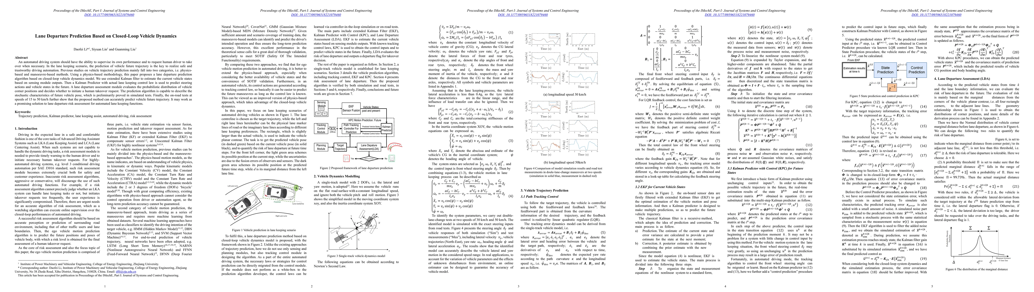 Thumbnail for Lane Departure Prediction Based on Closed-Loop Vehicle Dynamics