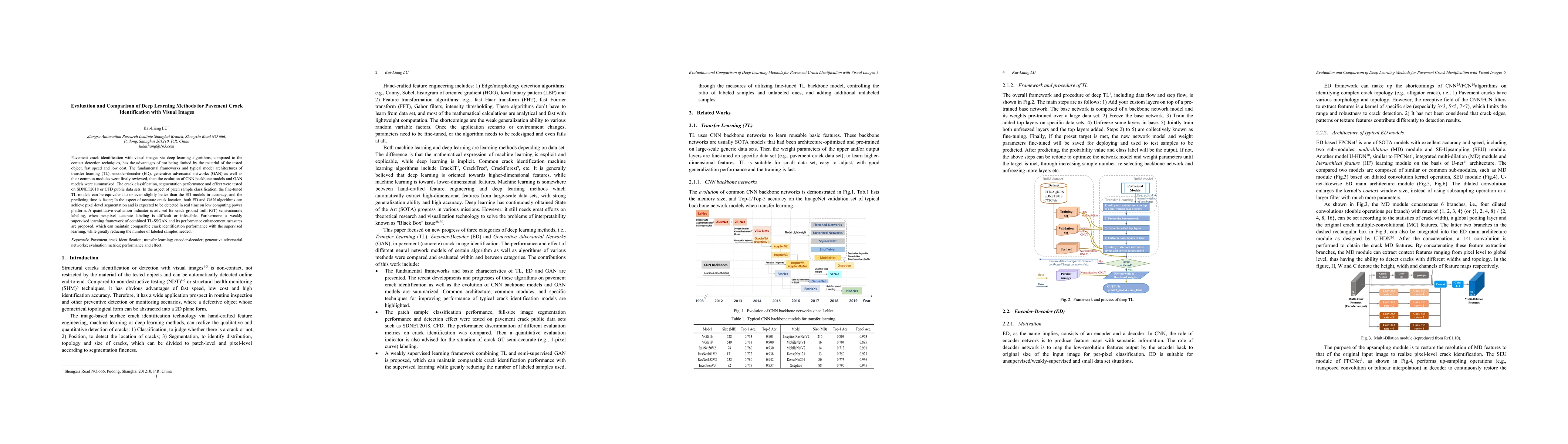 Thumbnail for Evaluation and Comparison of Deep Learning Methods for Pavement Crack
  Identification with Visual Images