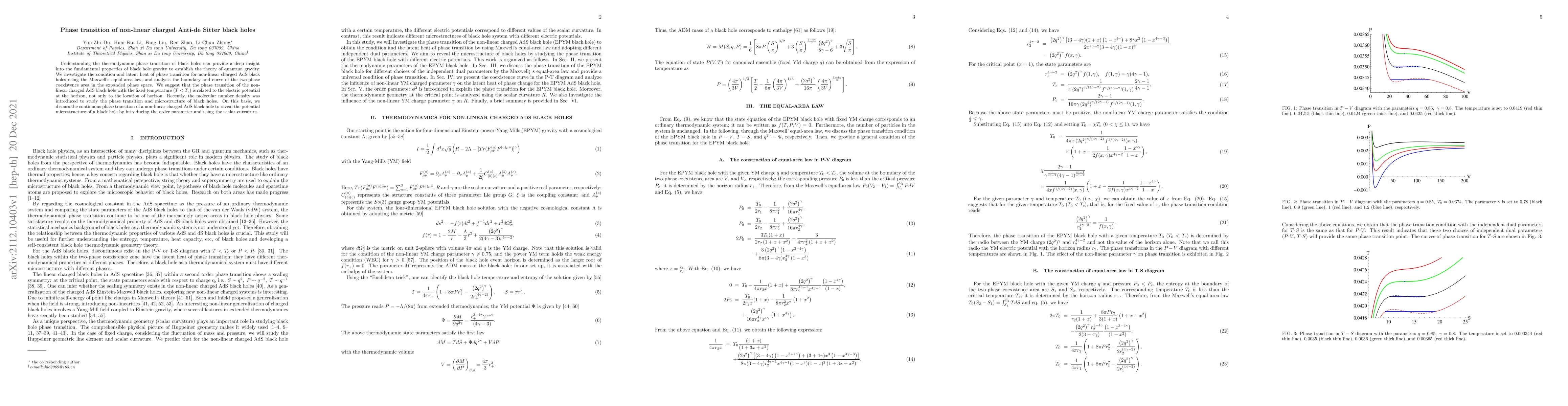 Thumbnail for Phase transition of non-linear charged Anti-de Sitter black holes