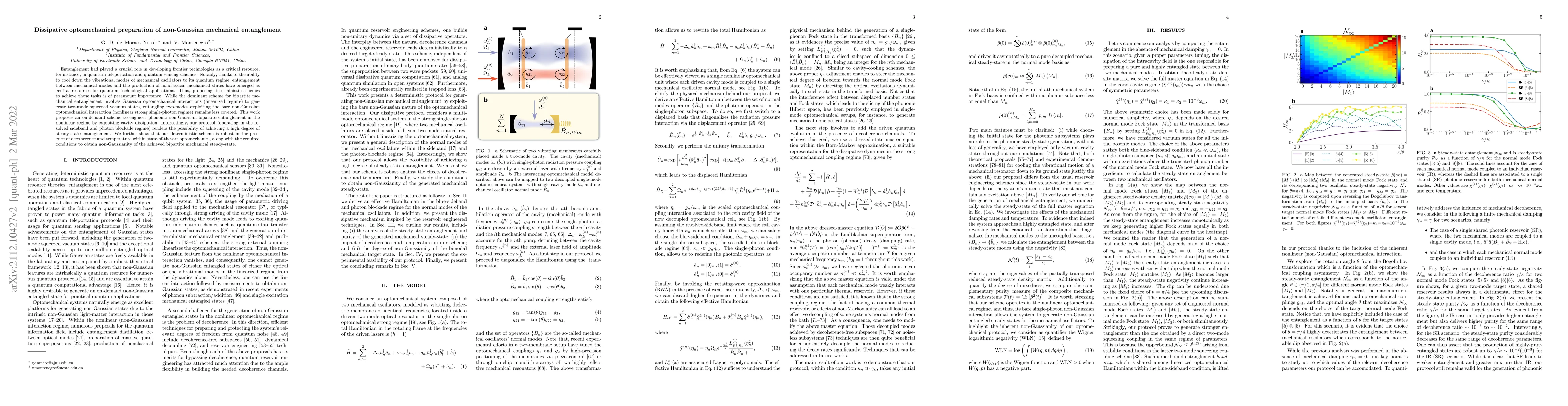 Thumbnail for Dissipative optomechanical preparation of non-Gaussian mechanical
  entanglement