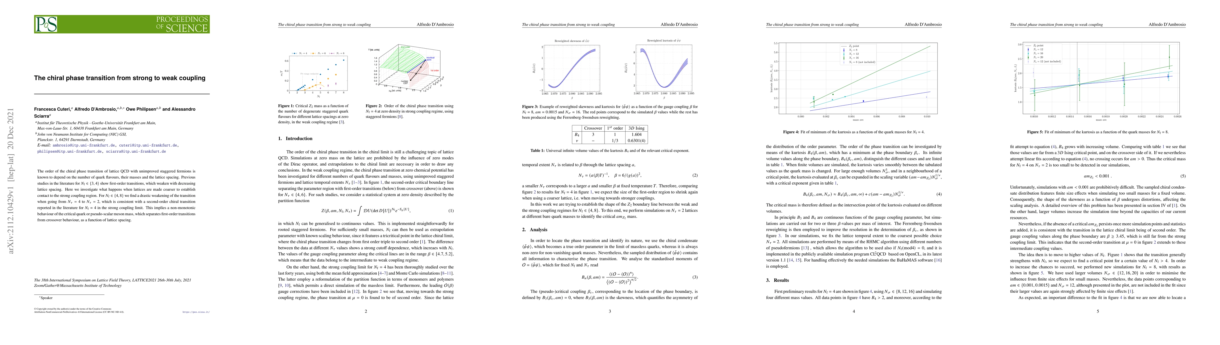 Thumbnail for The chiral phase transition from strong to weak coupling