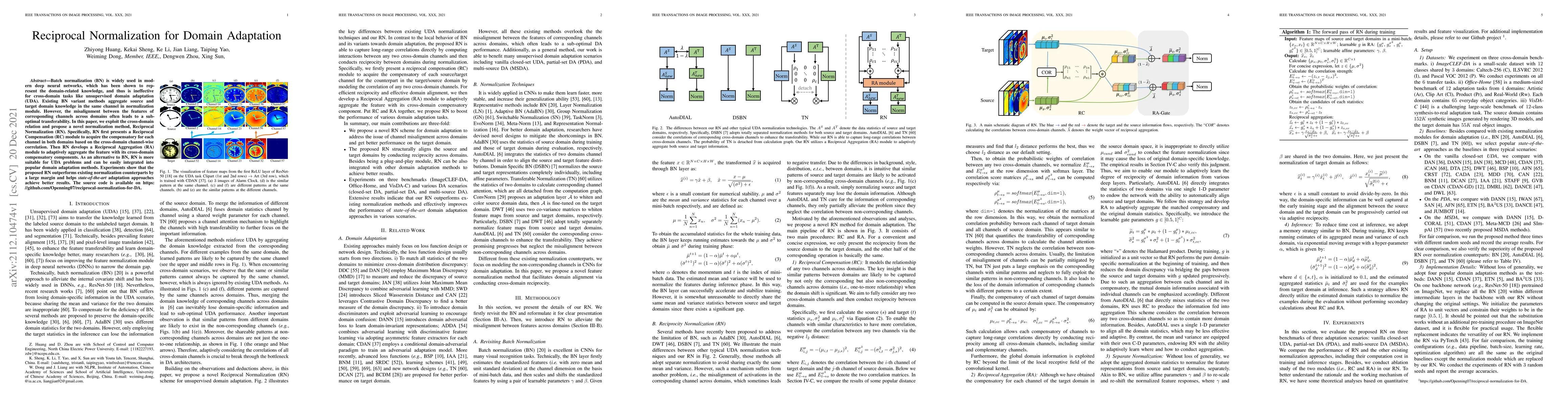 Thumbnail for Reciprocal Normalization for Domain Adaptation
