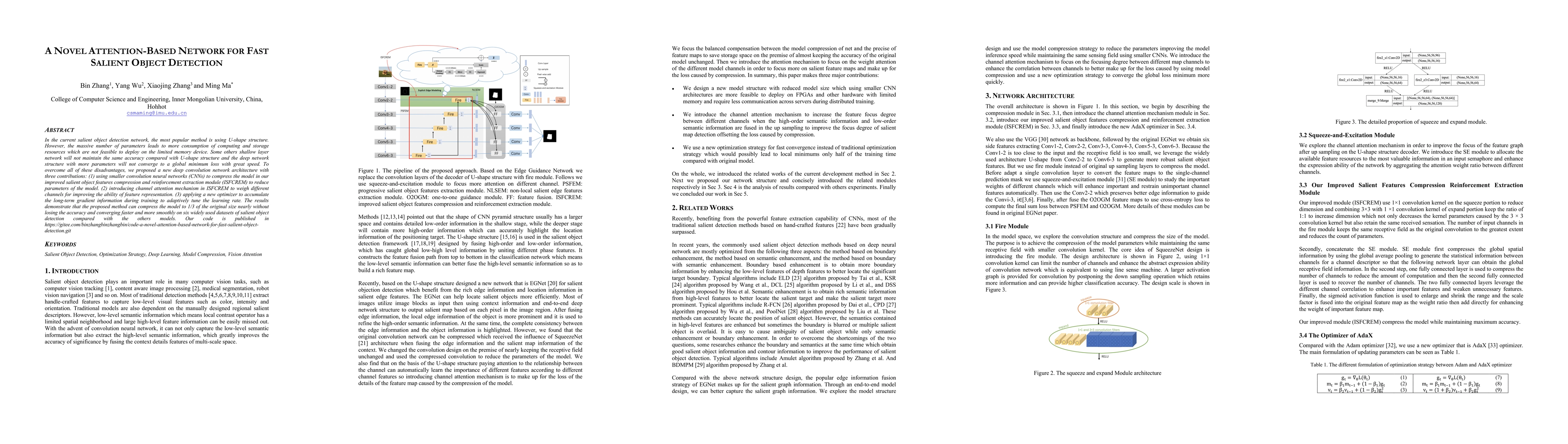 Thumbnail for a novel attention-based network for fast salient object detection
