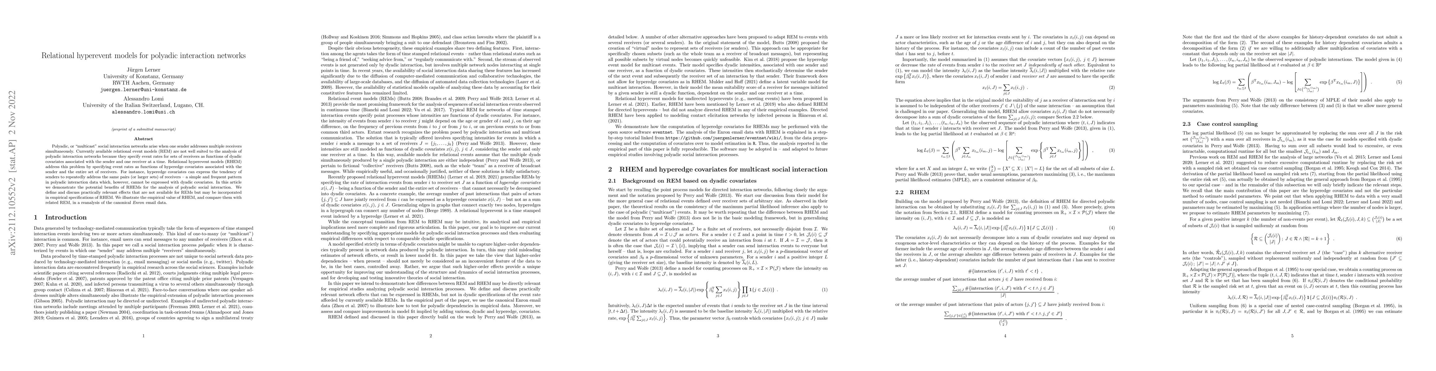Thumbnail for Relational hyperevent models for polyadic interaction networks