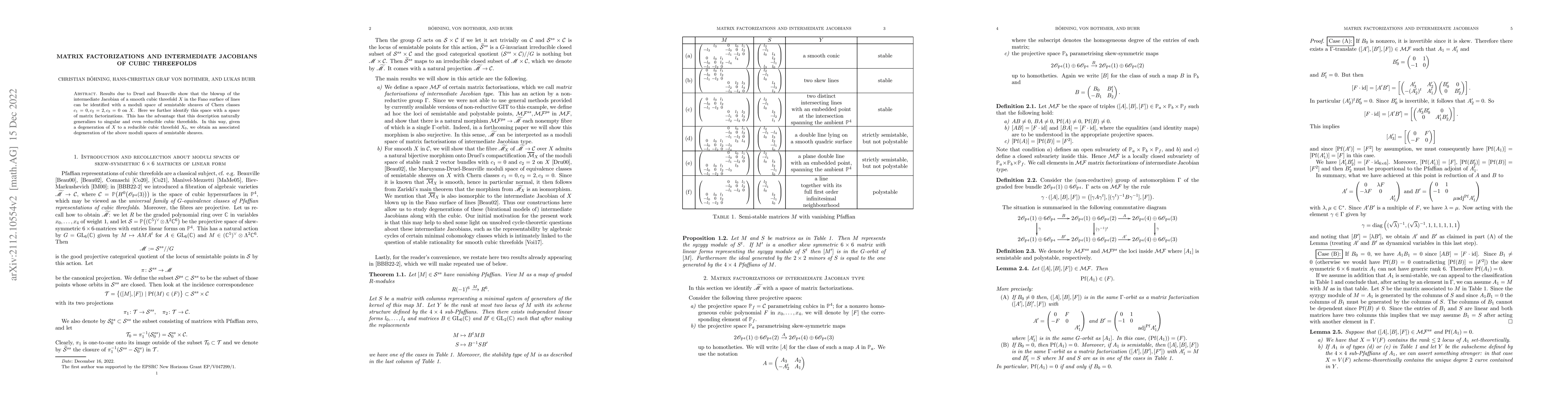 Thumbnail for Matrix factorizations and intermediate Jacobians of cubic threefolds