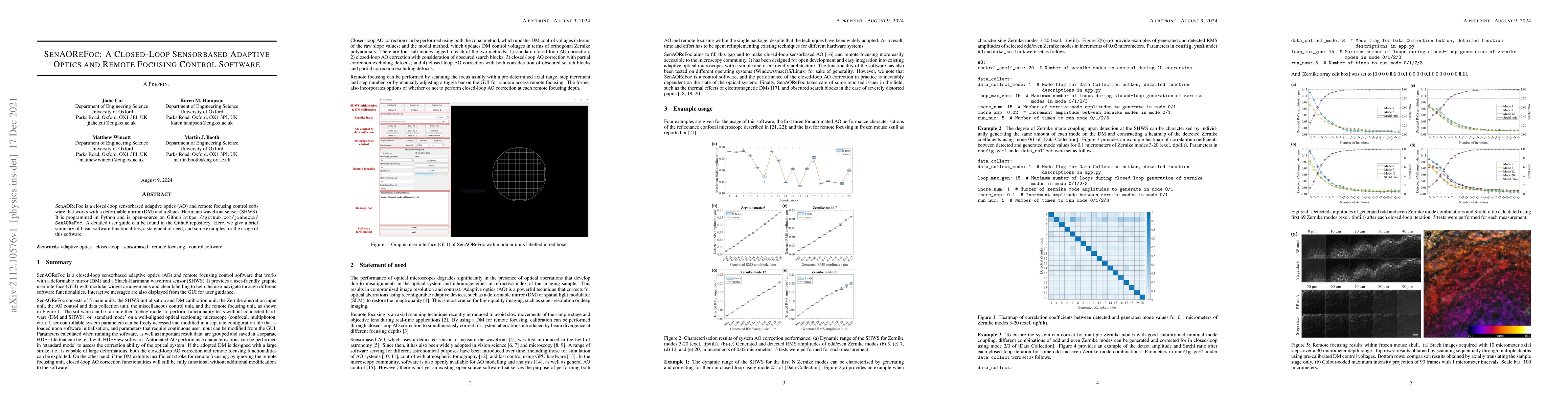 Thumbnail for SenAOReFoc: A Closed-Loop Sensorbased Adaptive Optics and Remote
  Focusing Control Software