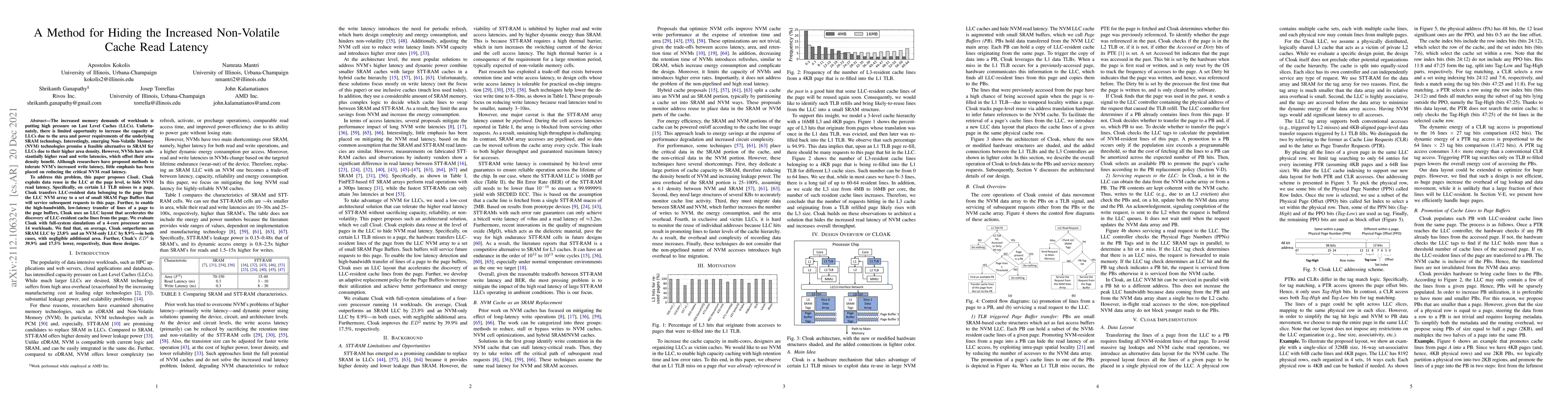 Thumbnail for A Method for Hiding the Increased Non-Volatile Cache Read Latency