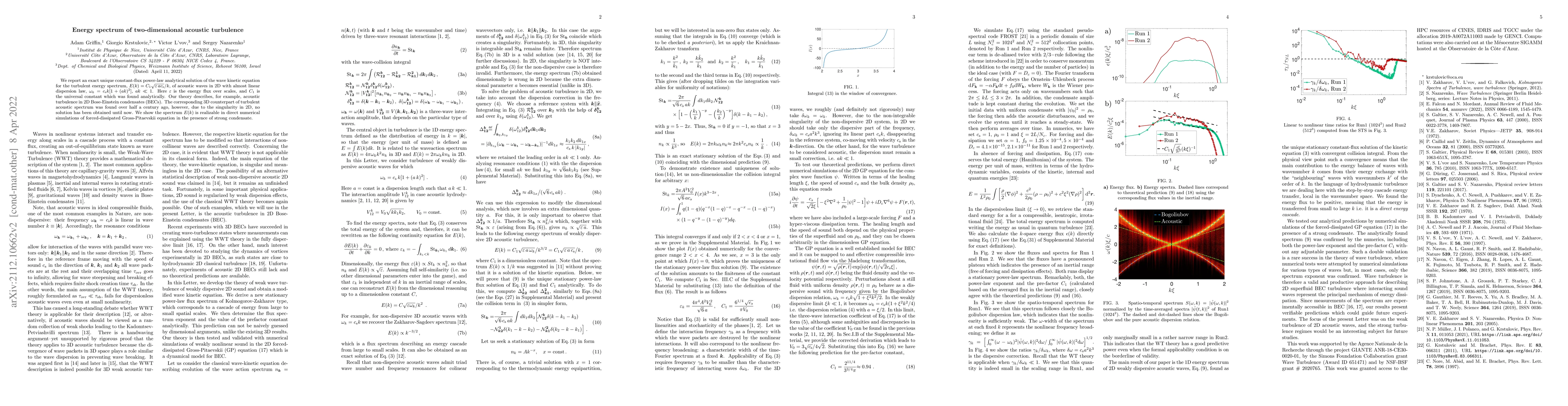 Thumbnail for Energy spectrum of two-dimensional acoustic turbulence