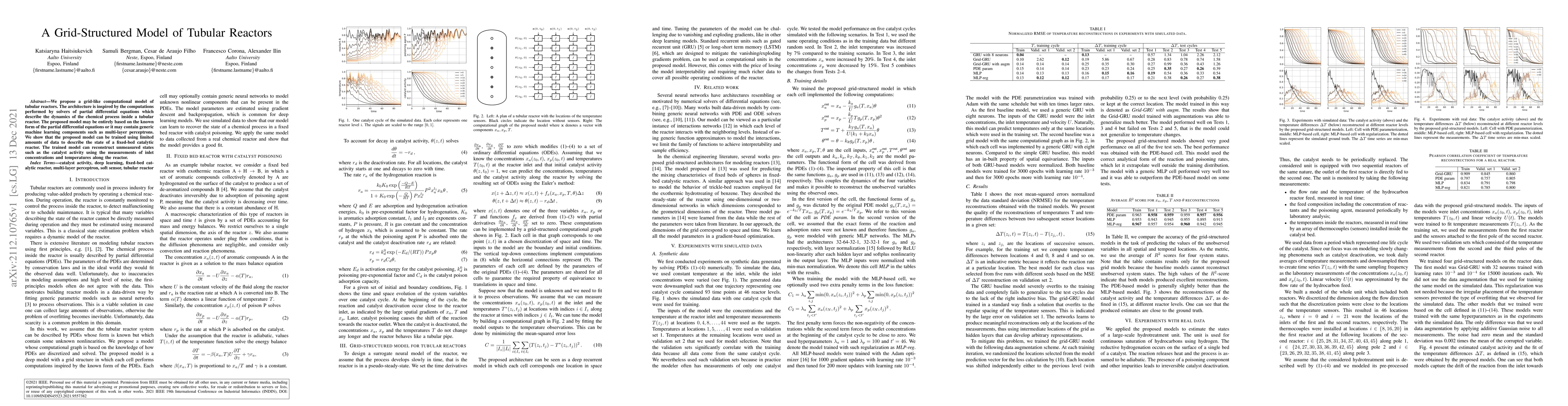 Thumbnail for A Grid-Structured Model of Tubular Reactors