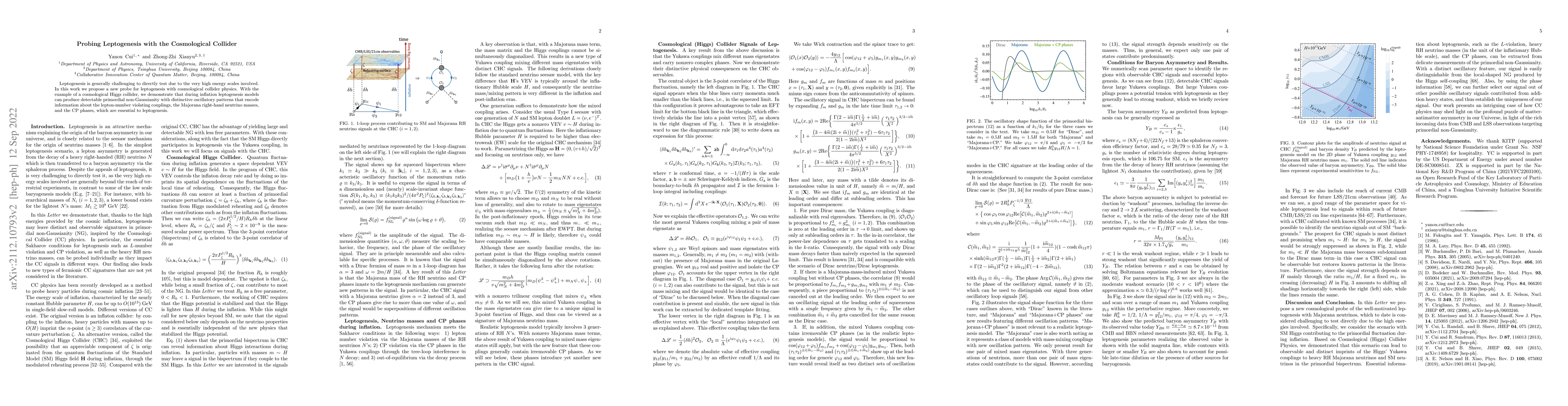 Thumbnail for Probing Leptogenesis with the Cosmological Collider