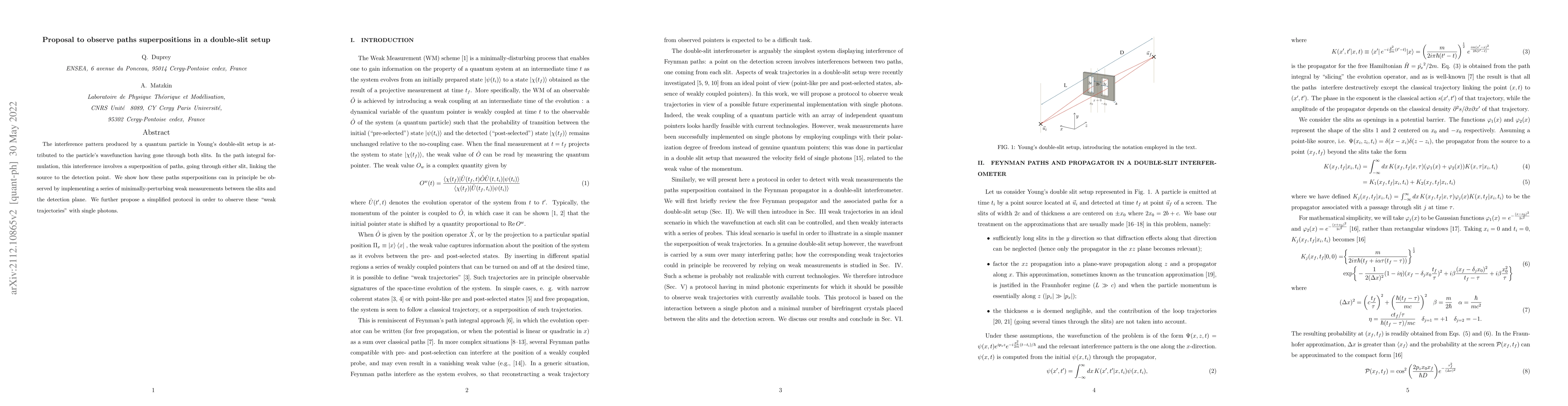 Thumbnail for Proposal to observe paths superpositions in a double-slit setup