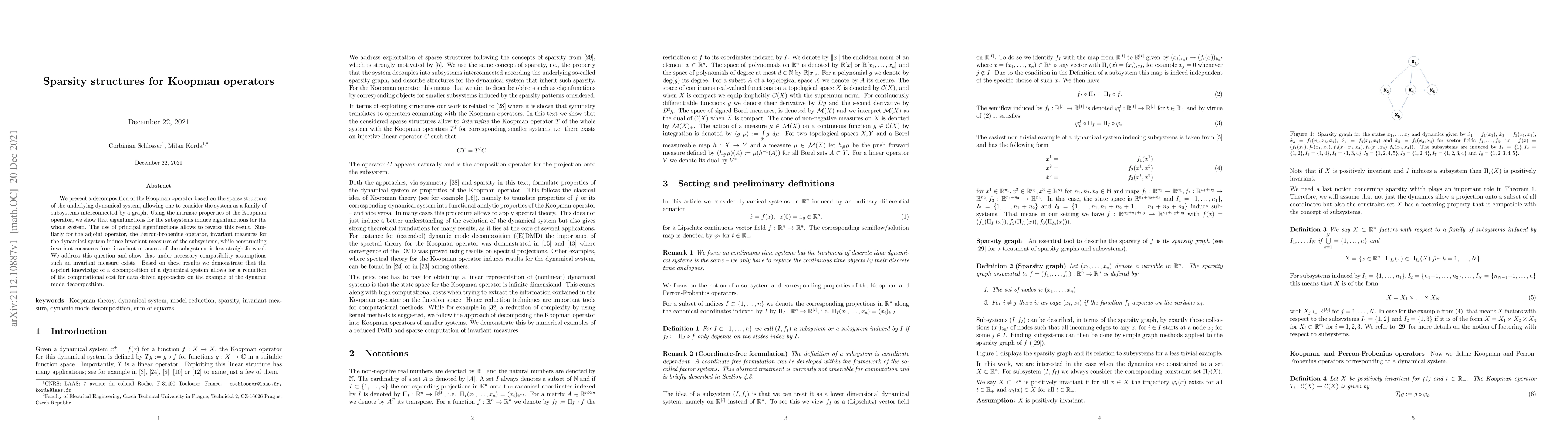 Thumbnail for Sparsity structures for Koopman operators