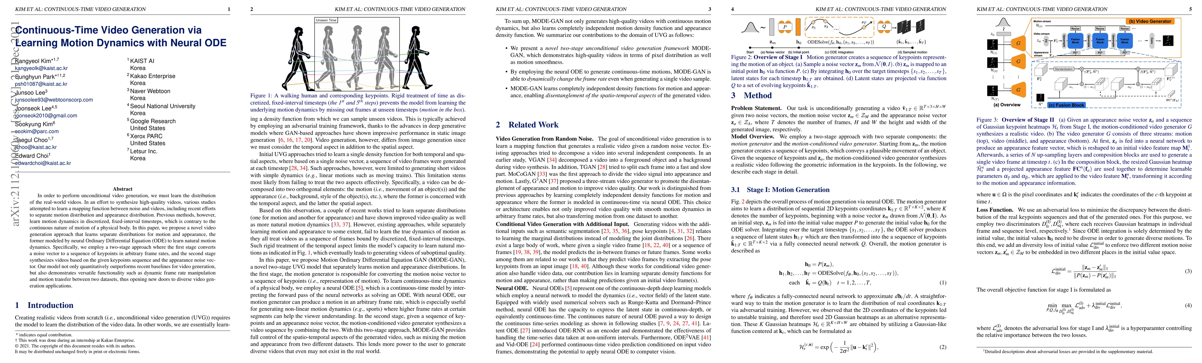 Thumbnail for Continuous-Time Video Generation via Learning Motion Dynamics with
  Neural ODE