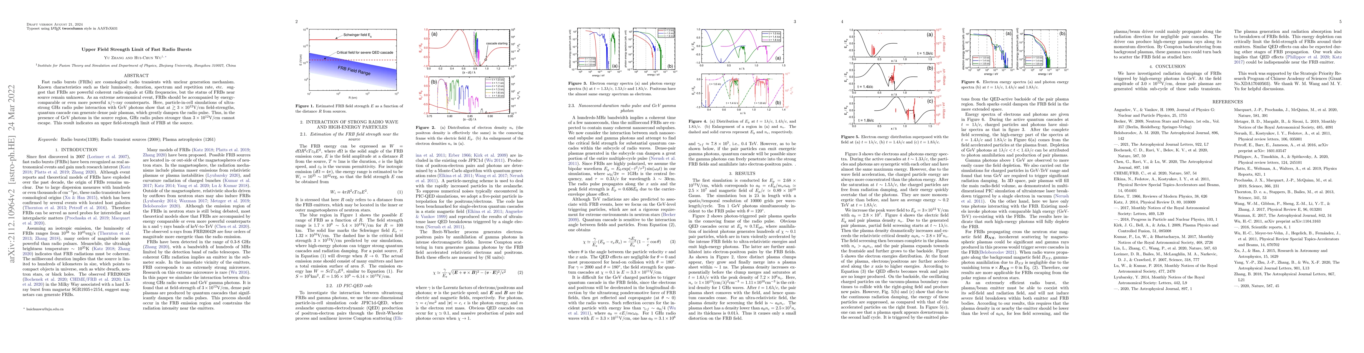 Thumbnail for Upper Field Strength Limit of Fast Radio Bursts