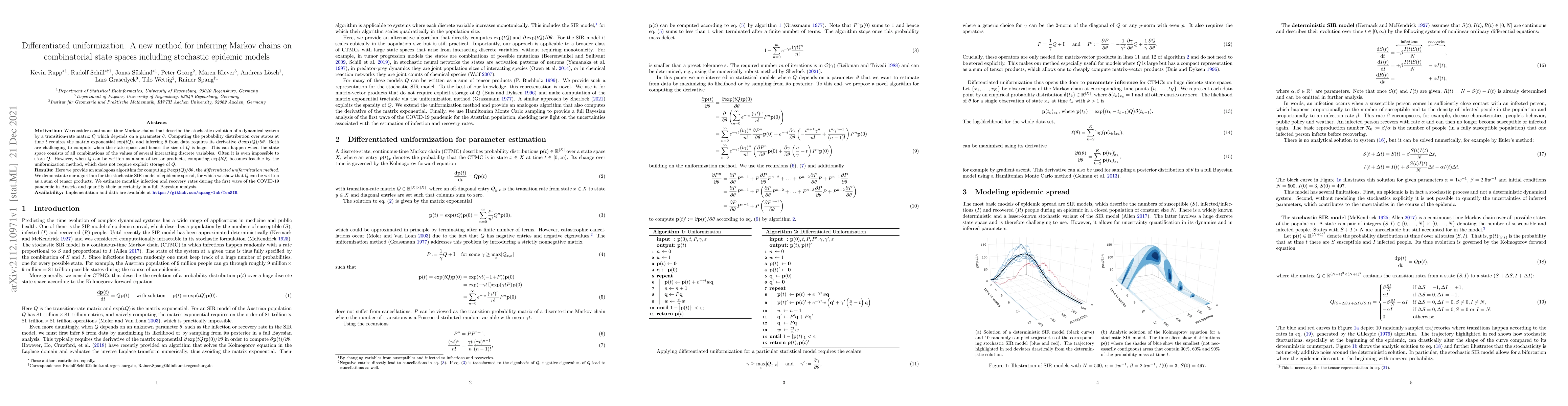 Thumbnail for Differentiated uniformization: A new method for inferring Markov chains
  on combinatorial state spaces including stochastic epidemic models
