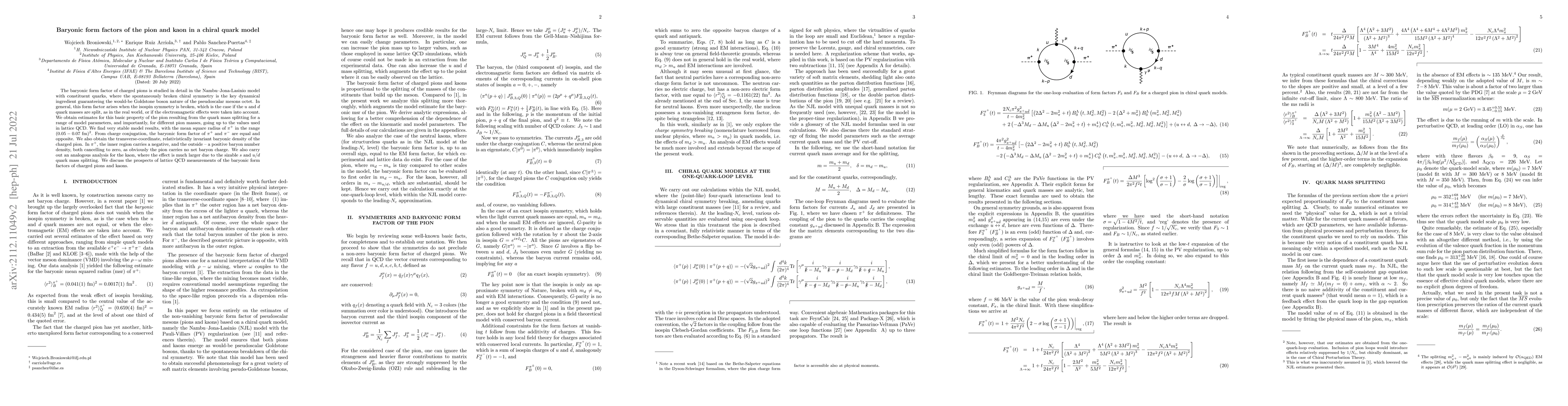 Thumbnail for Baryonic form factors of the pion and kaon in a chiral quark model