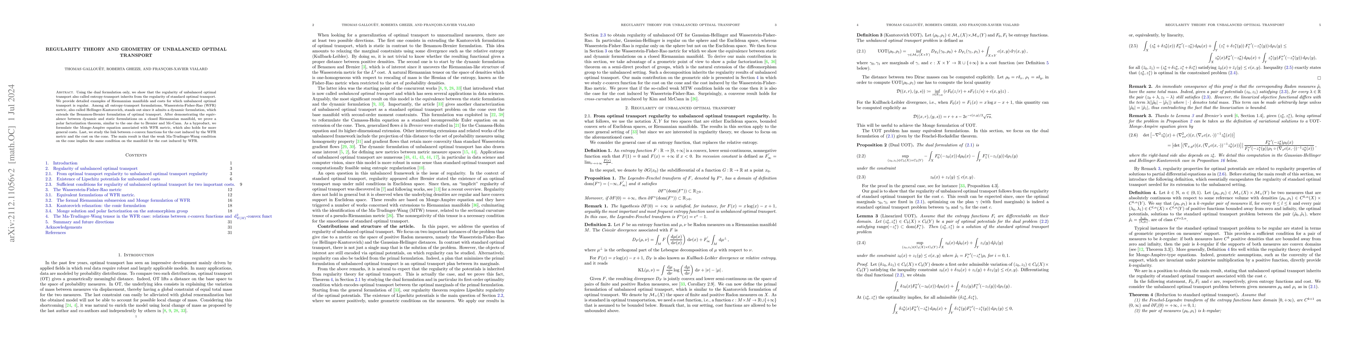 Thumbnail for Regularity theory and geometry of unbalanced optimal transport