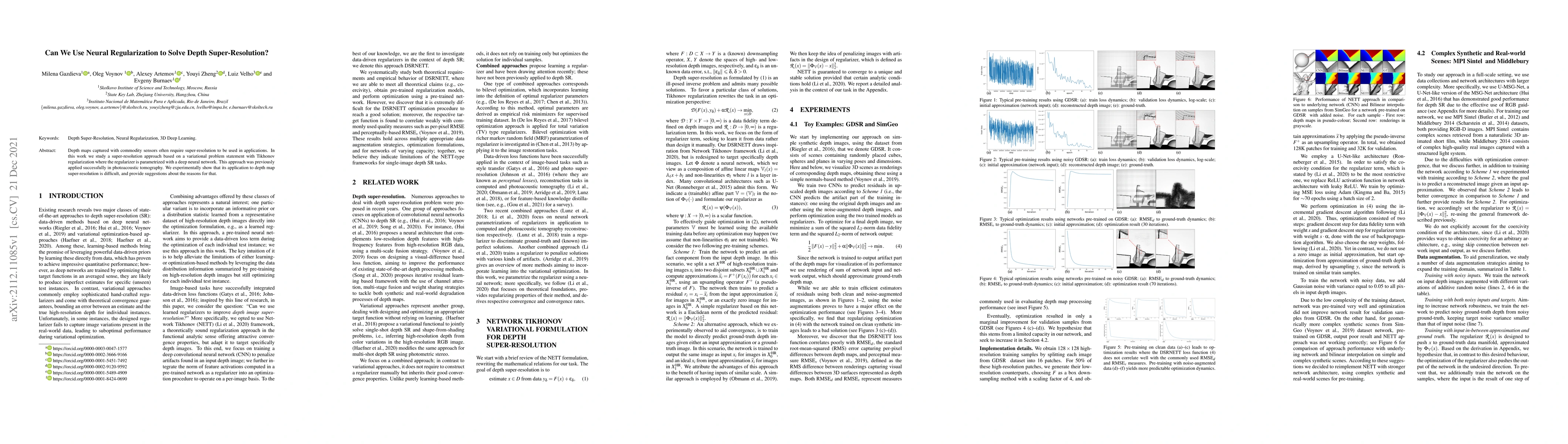 Thumbnail for Can We Use Neural Regularization to Solve Depth Super-Resolution?