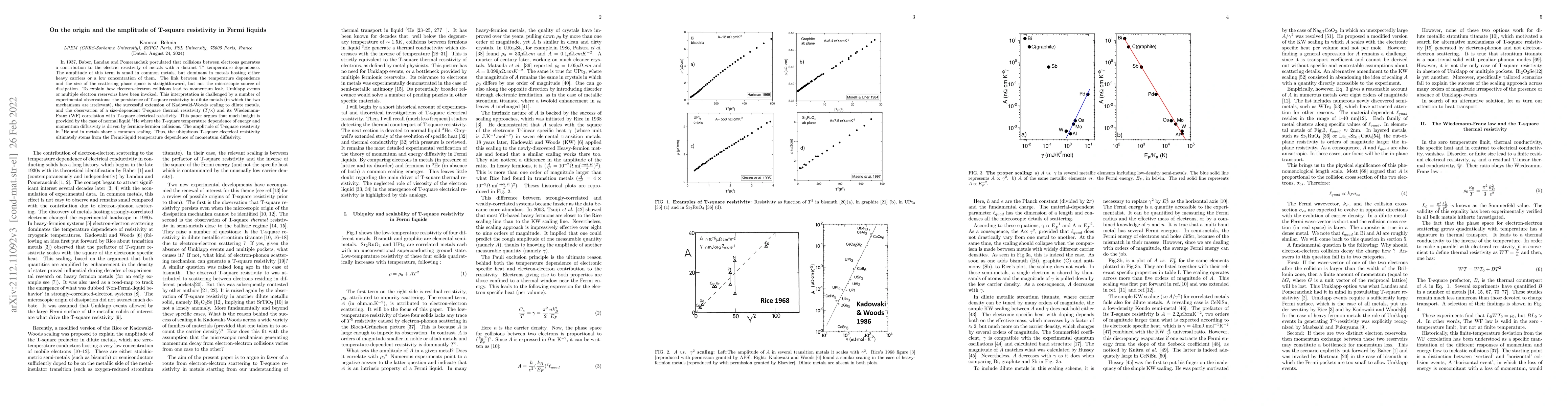 Thumbnail for On the origin and the amplitude of T-square resistivity in Fermi liquids