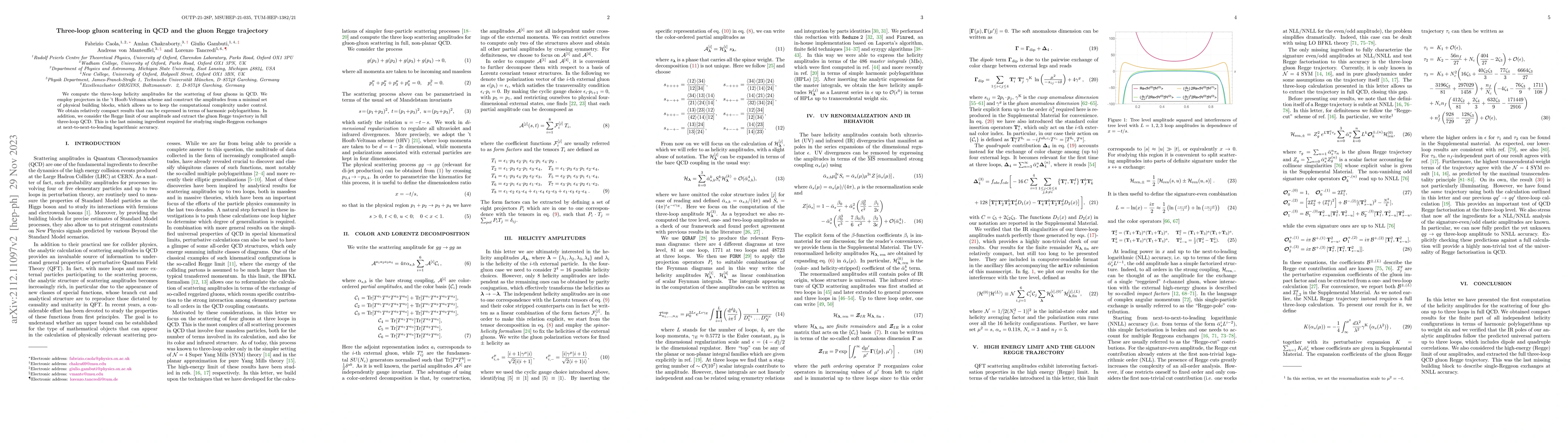 Thumbnail for Three-loop gluon scattering in QCD and the gluon Regge trajectory