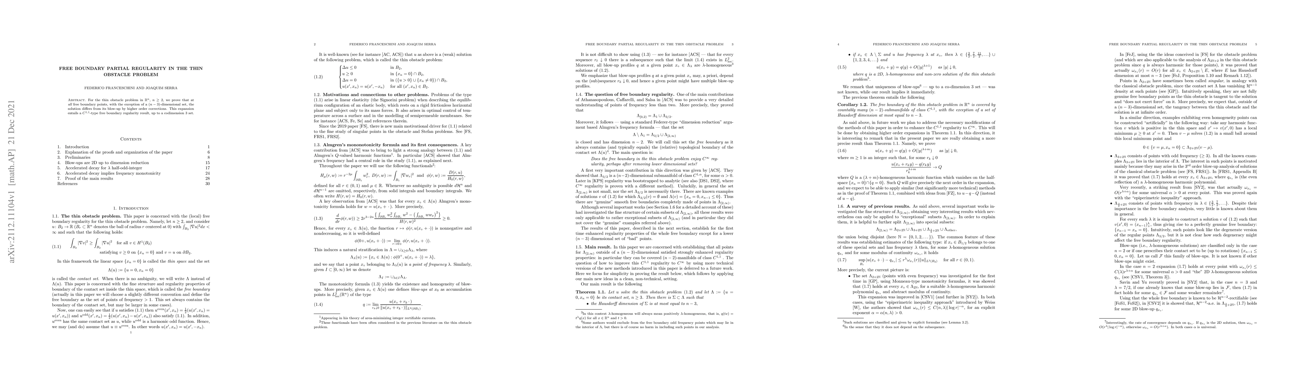 Thumbnail for Free boundary partial regularity in the thin obstacle problem
