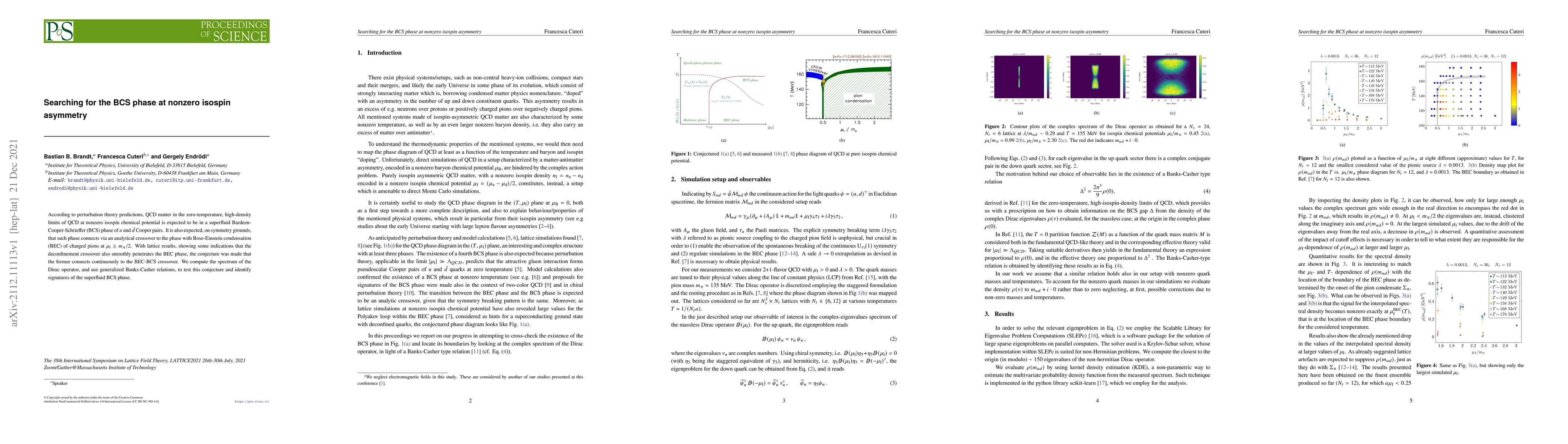 Thumbnail for Searching for the BCS phase at nonzero isospin asymmetry
