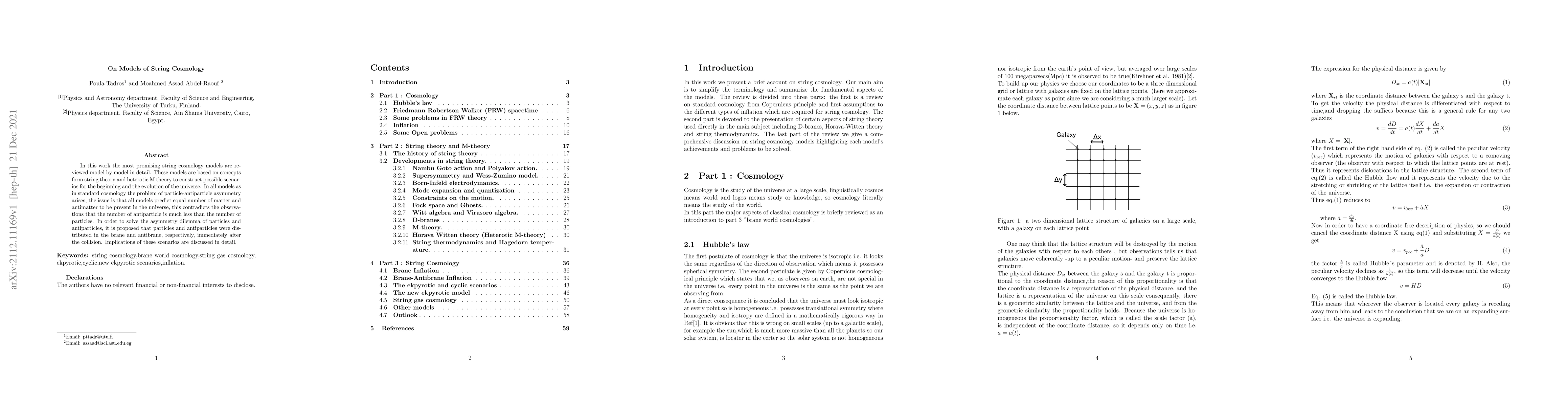 Thumbnail for On models of Cosmology