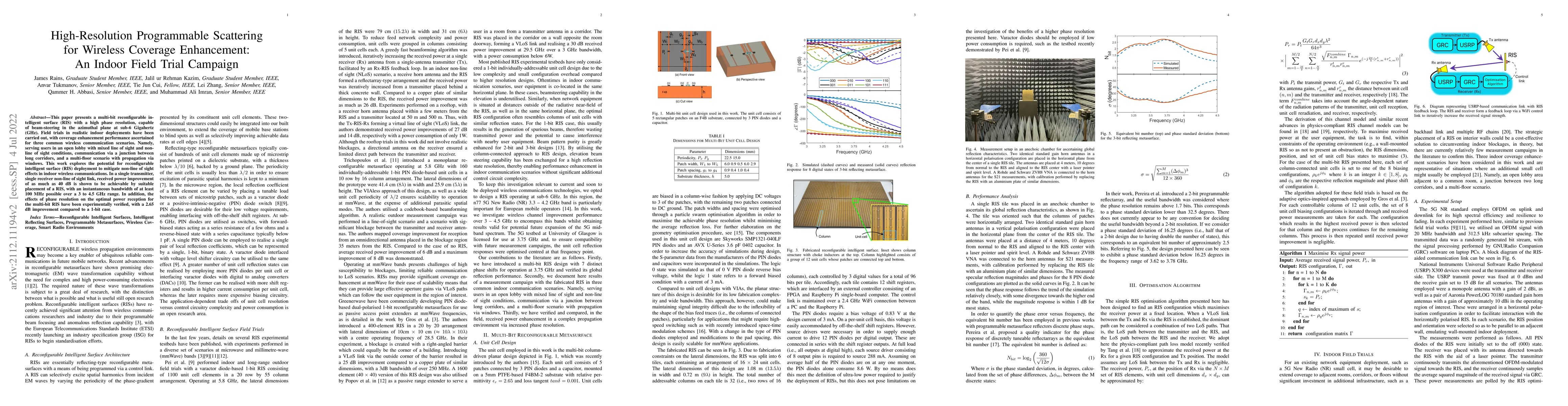 Thumbnail for High-Resolution Programmable Scattering for Wireless Coverage
  Enhancement: An Indoor Field Trial Campaign