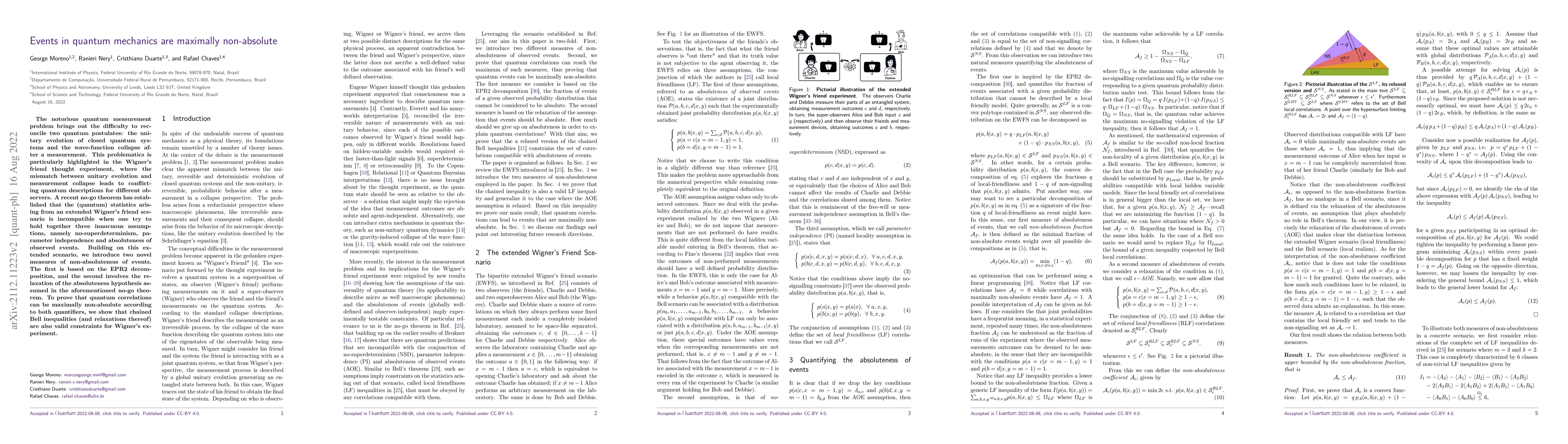 Thumbnail for Events in quantum mechanics are maximally non-absolute