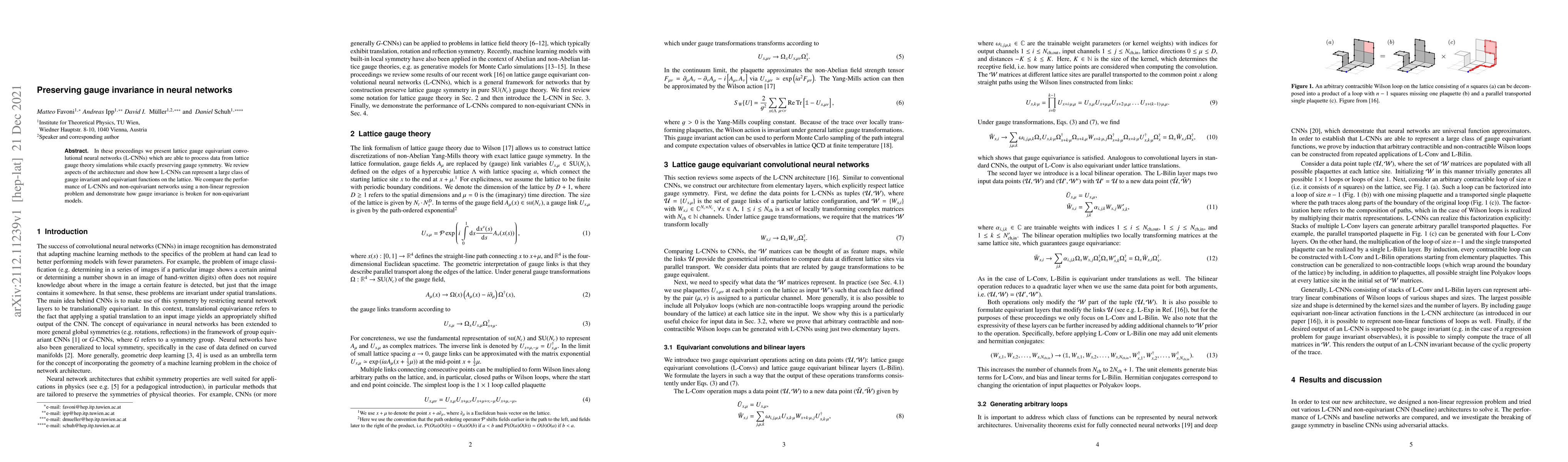 Thumbnail for Preserving gauge invariance in neural networks