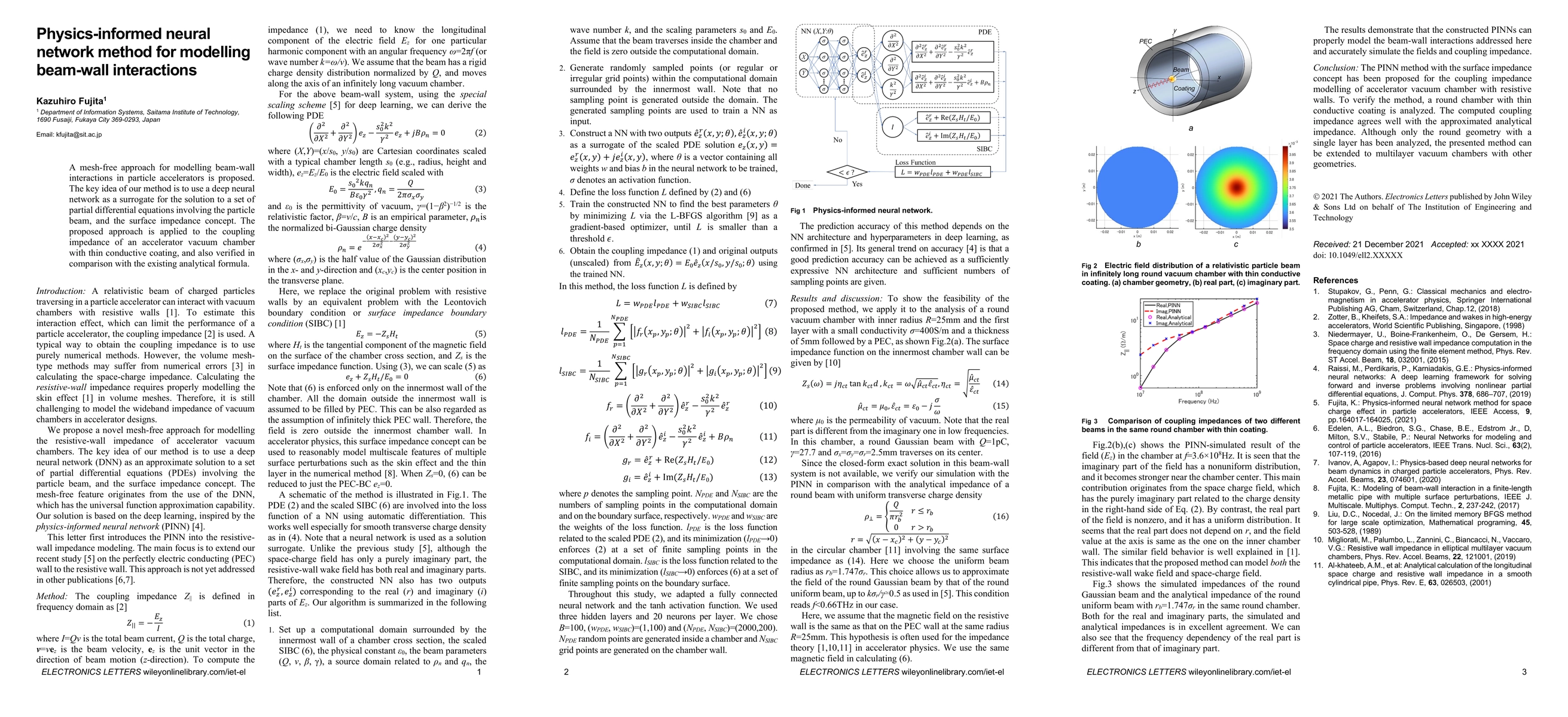 Thumbnail for Physics-informed neural network method for modelling beam-wall
  interactions