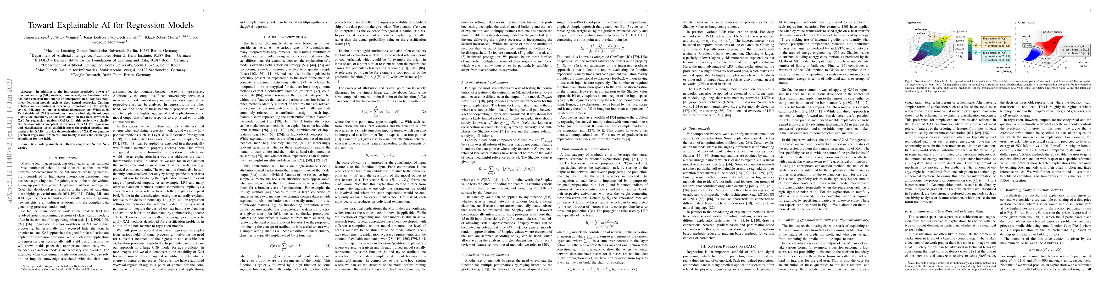 Thumbnail for Toward Explainable AI for Regression Models