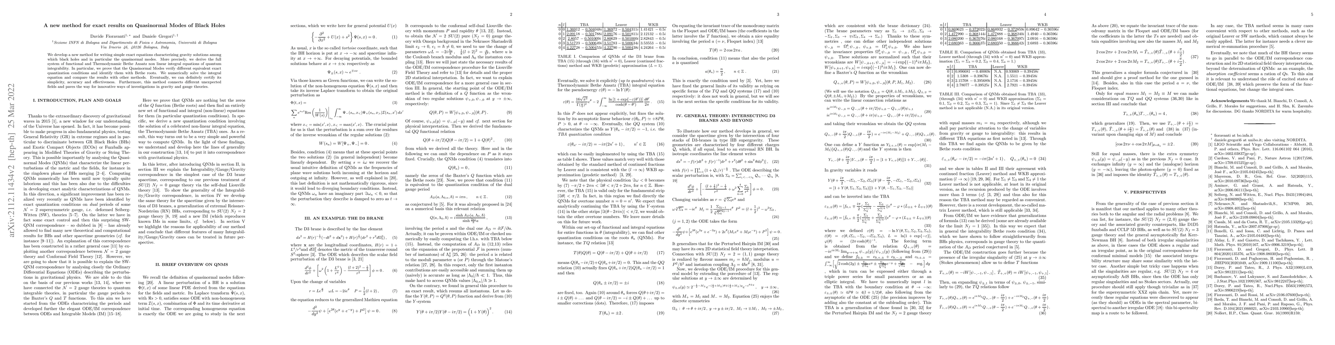 Thumbnail for A new method for exact results on Quasinormal Modes of Black Holes