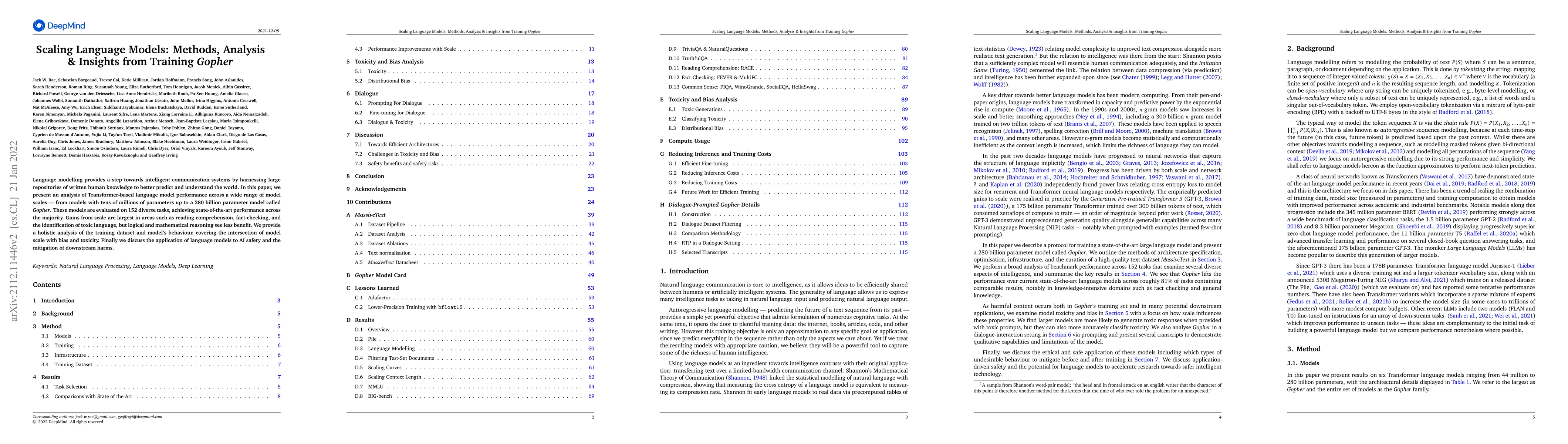 Thumbnail for Scaling Language Models: Methods, Analysis & Insights from Training
  Gopher