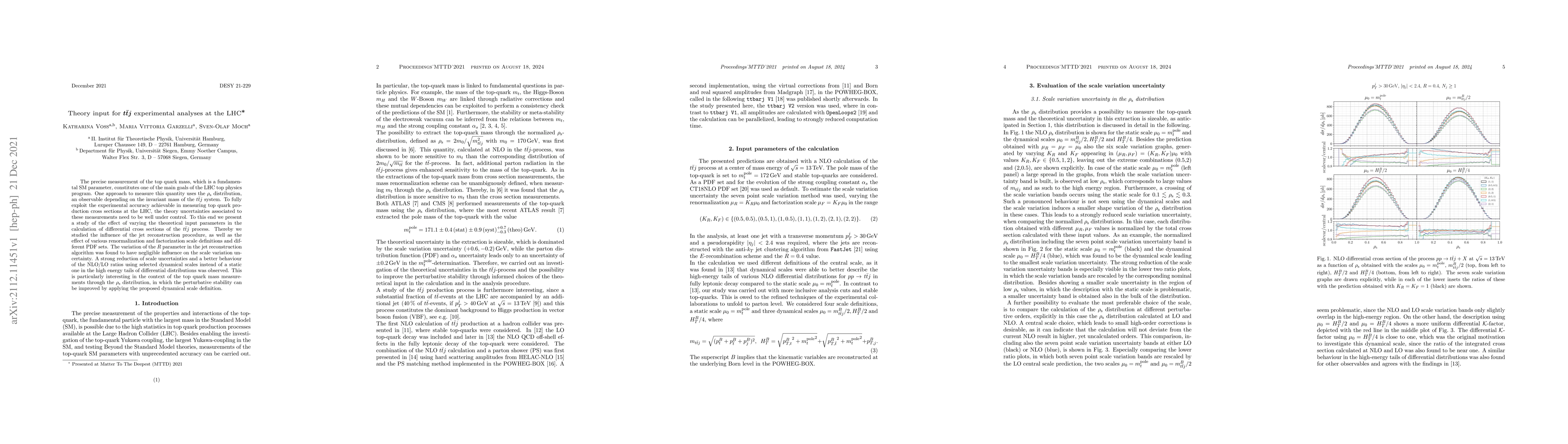 Thumbnail for Theory input for $t\bar{t}j$ experimental analyses at the LHC