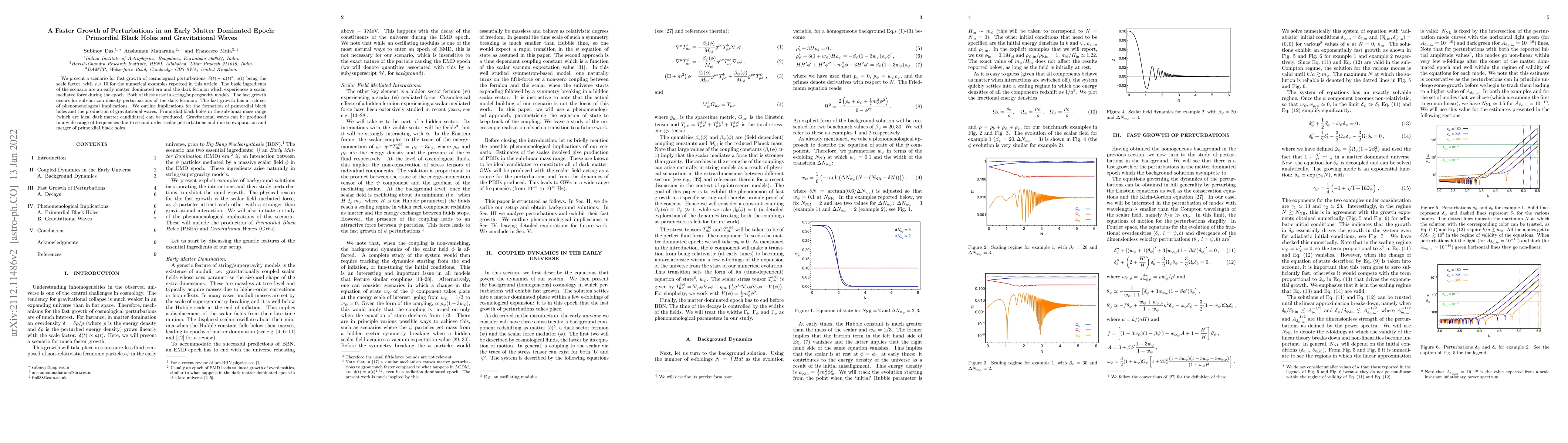 Thumbnail for A Faster Growth of Perturbations in an Early Matter Dominated Epoch:
  Primordial Black Holes and Gravitational Waves