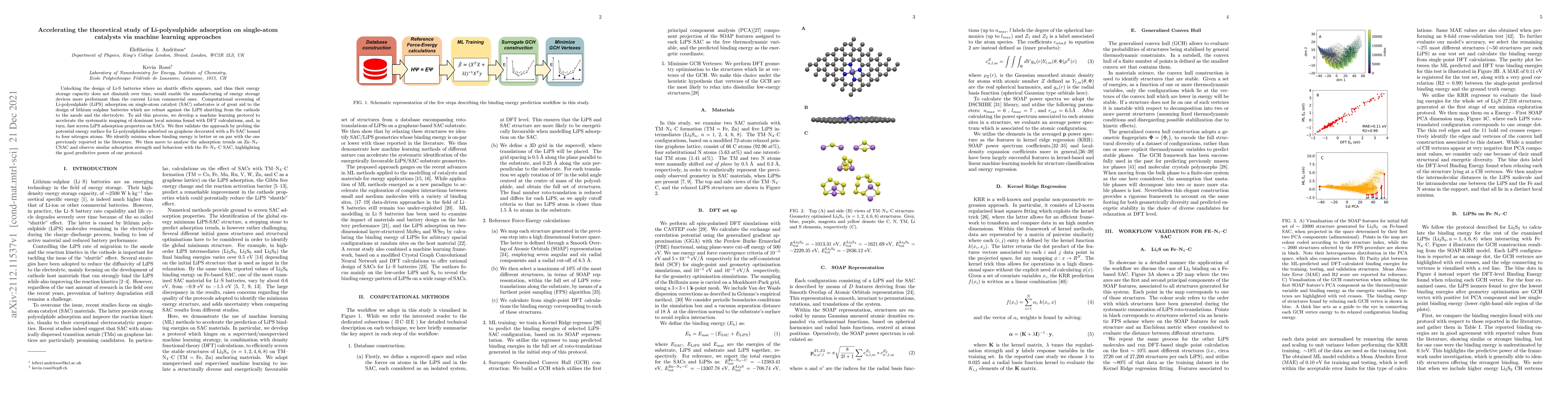 Thumbnail for Accelerating the theoretical study of Li-polysulphide adsorption on
  single-atom catalysts via machine learning approaches